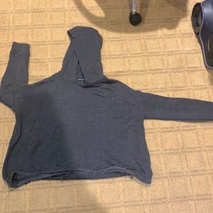 Brandy Melville hooded cropped sweatshirt